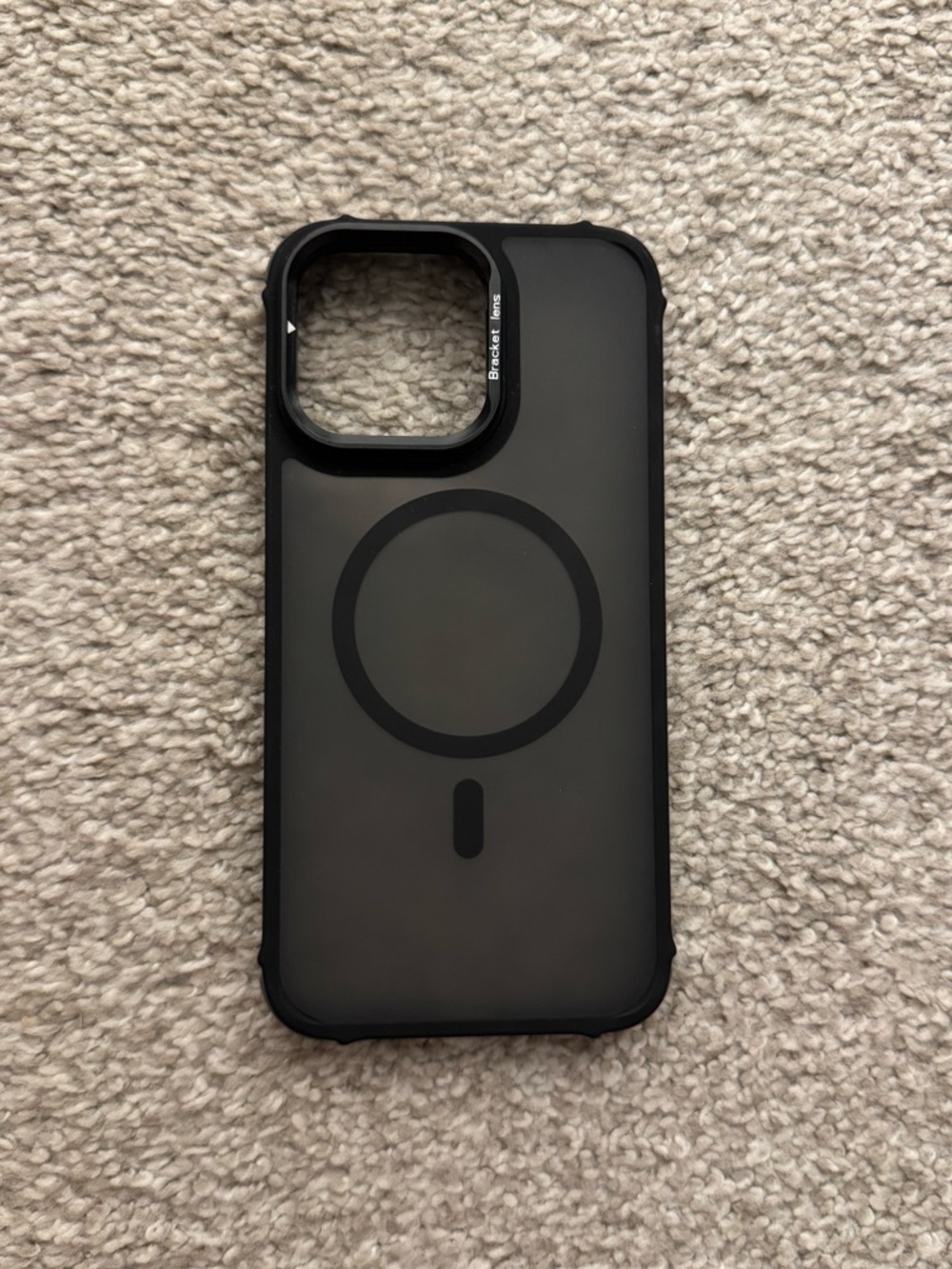 iPhone 15 Pro Max MagSafe Case w/ Kickstand Frosted Black